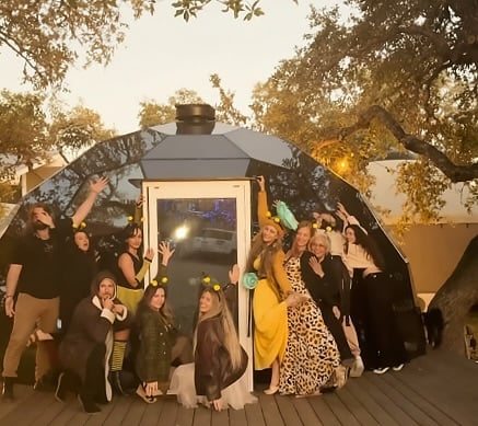 Community gathering at AWKN Ranch